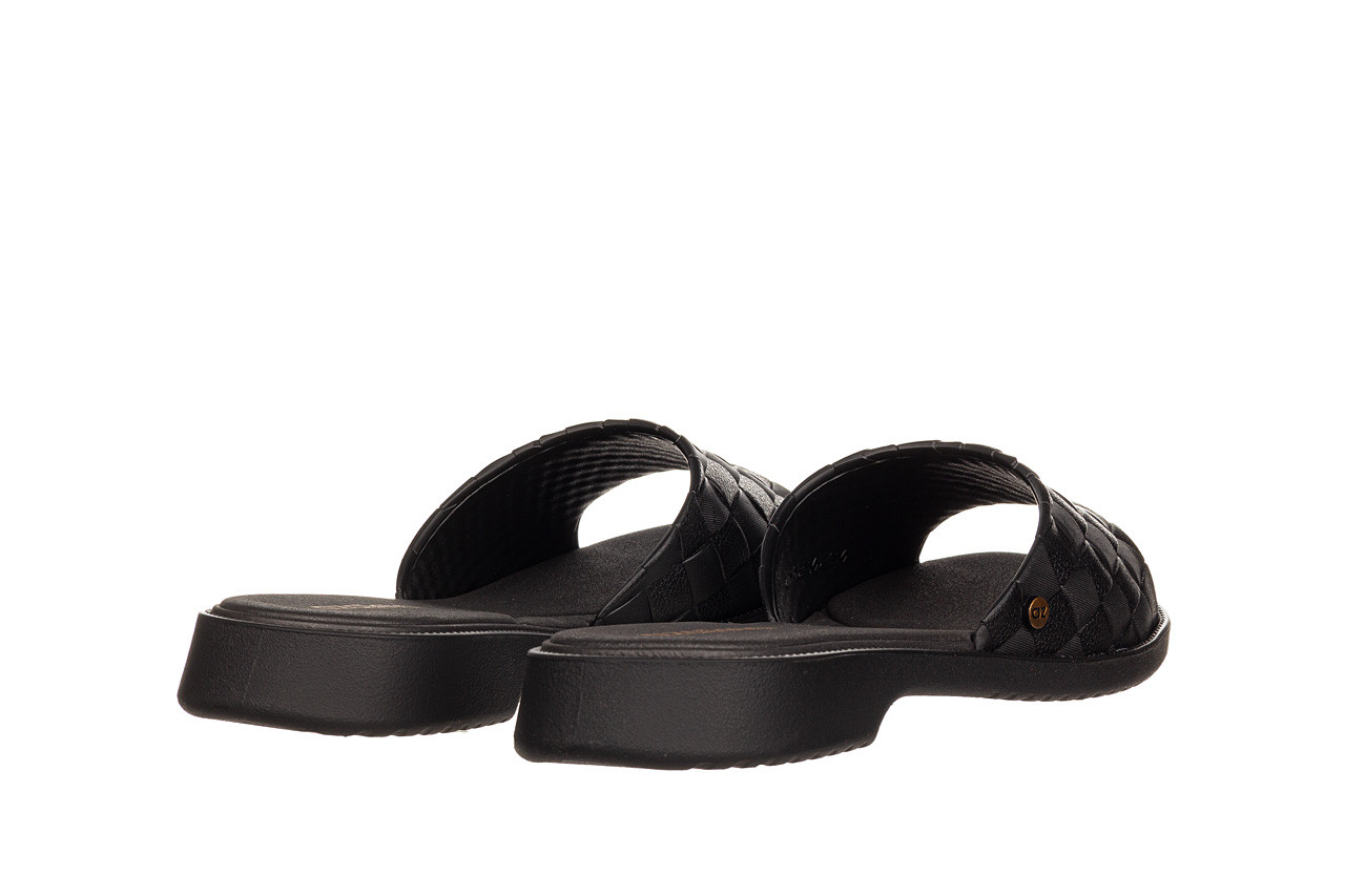 Klapki azaleia simone comfy flat rast black 198016, czarny, tworzywo - piankowe - klapki - buty damskie - kobieta 9