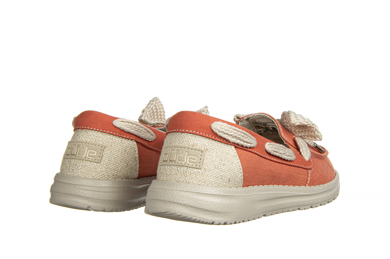 Półbuty heydude effie bay coral 003253, pomarańczowy, materiał - wsuwane - półbuty - buty damskie - kobieta 9