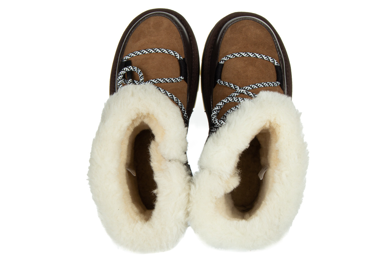 Śniegowce emu blurred chestnut 119171, brązowy, skóra naturalna - skórzane - botki - buty damskie - kobieta 16