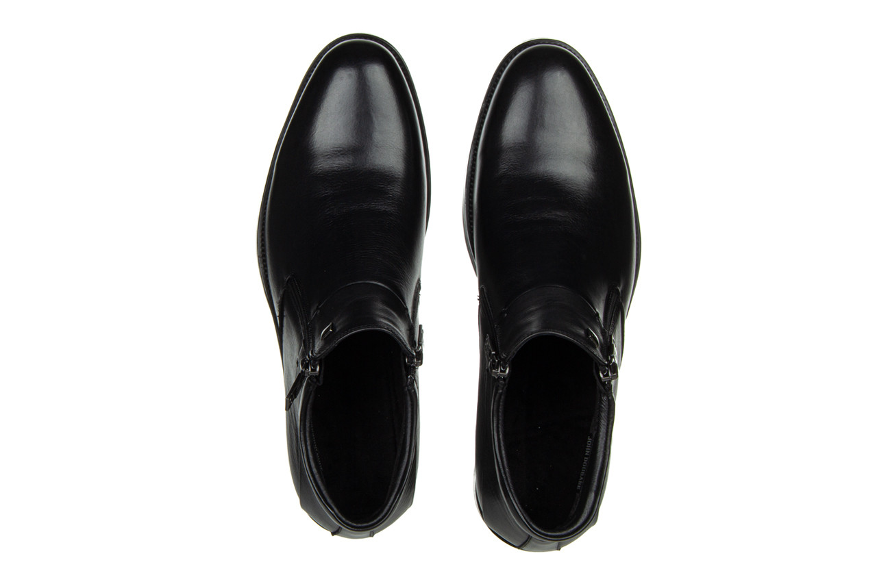 Trzewiki john doubare psh192-15-194r black 104205, czarny, skóra naturalna - obuwie wizytowe - buty męskie - mężczyzna 13