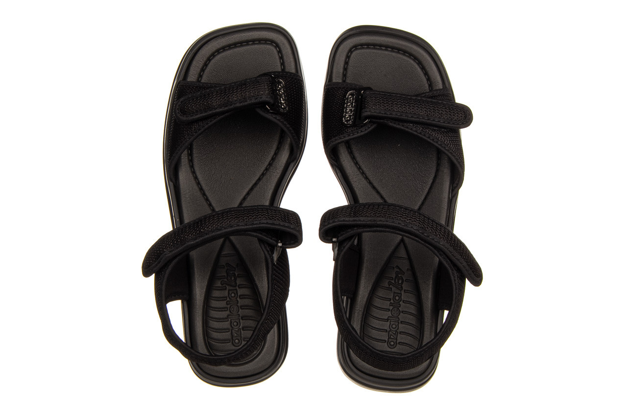 Sandały azaleia vera therapy pap ad black 22 198025, czarny, materiał - wygodne buty - trendy - kobieta 12