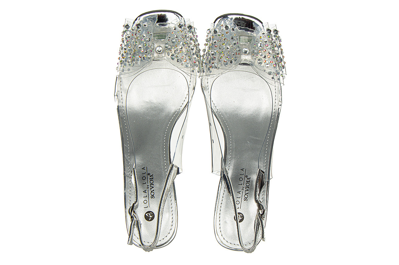 Sandały lola lola by sca'viola g-60 silver 047205, srebrny, silikon - na obcasie - sandały - buty damskie - kobieta 11