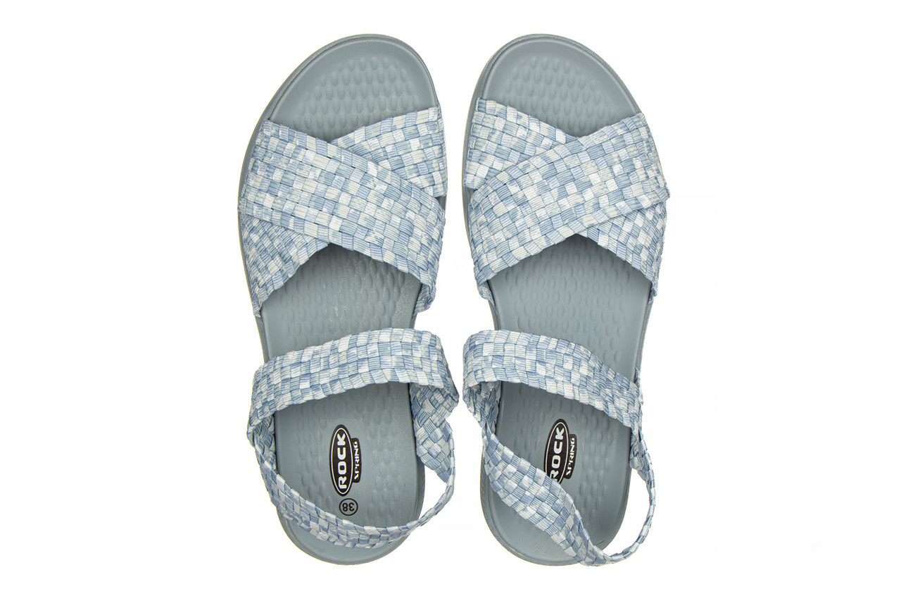 Sandały rock erika perena blue sm 032890, wielokolorowe, materiał - na platformie - sandały - buty damskie - kobieta 10