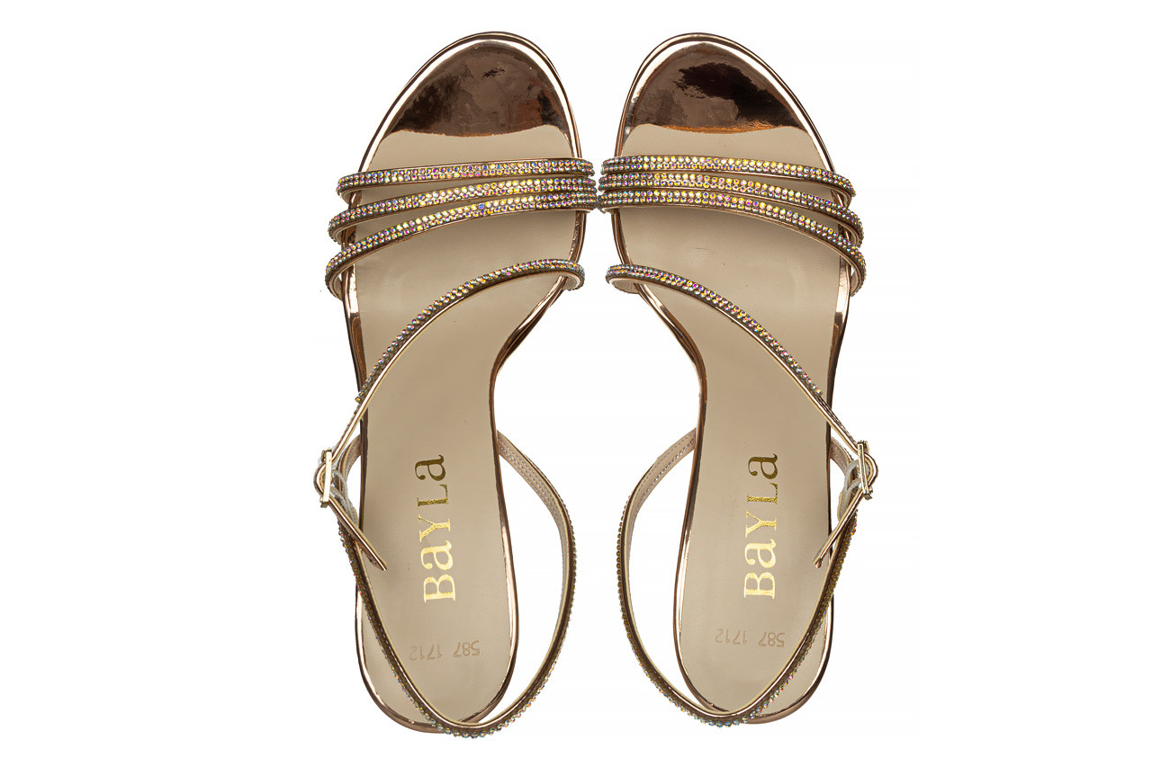 Sandały bayla-187 587-1712 rose 187097, różowe złoto, skóra ekologiczna - na platformie - sandały - buty damskie - kobieta 13