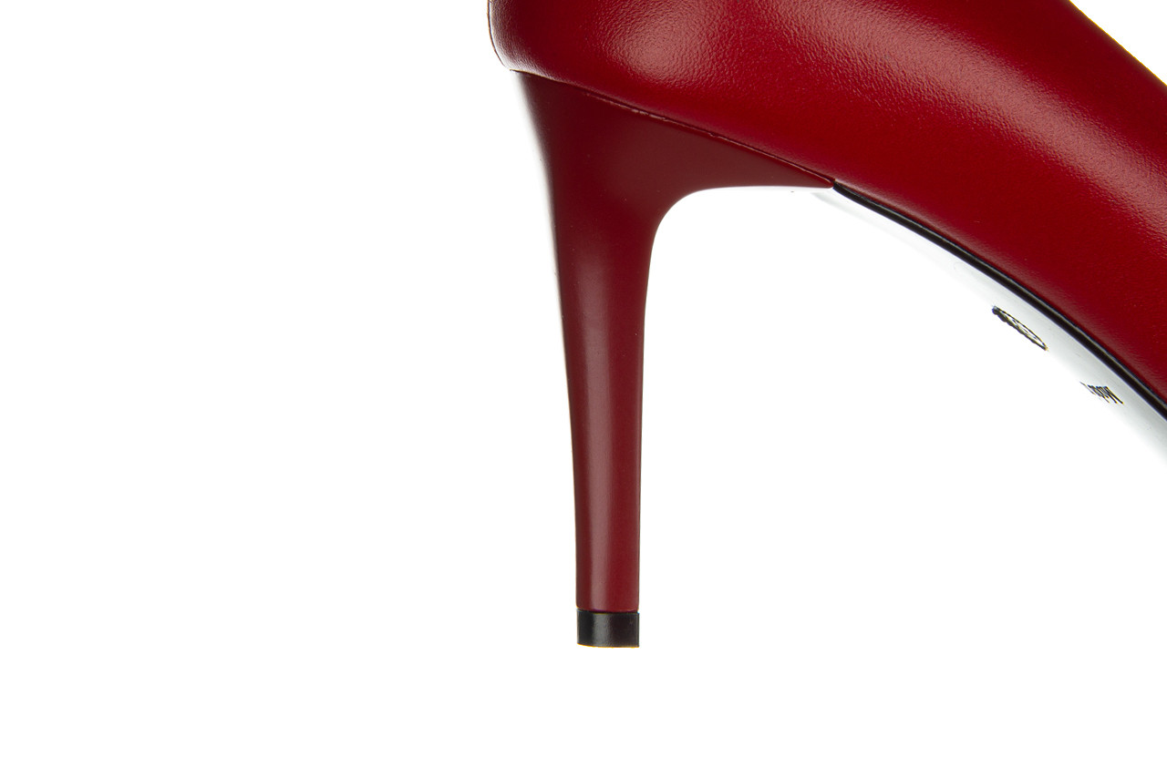 Czółenka bayla-056 1816-89 czerwony burgund 056549, skóra naturalna - czółenka - buty damskie - kobieta 15