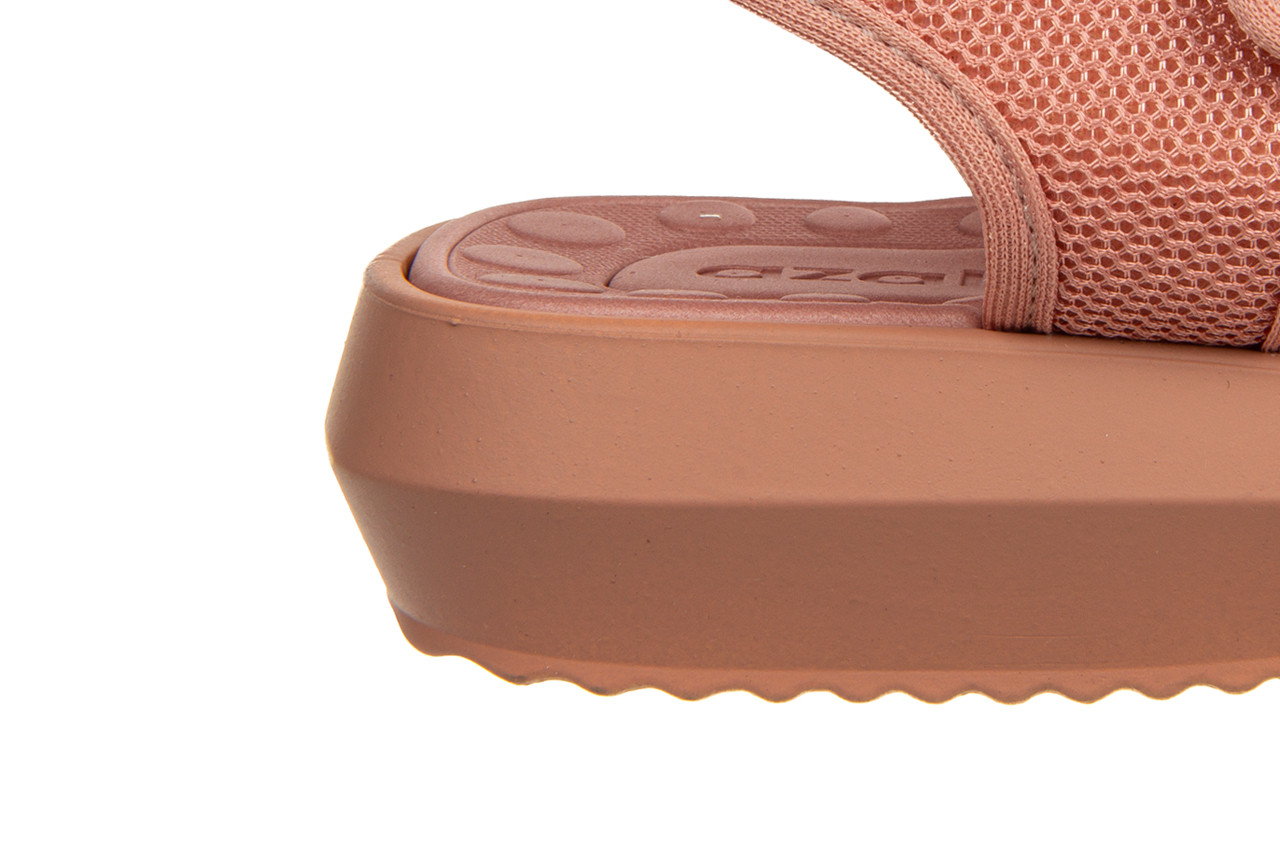 Sandały azaleia cassia comfy papete dark nude 198032, różowy, materiał - płaskie - sandały - buty damskie - kobieta 13