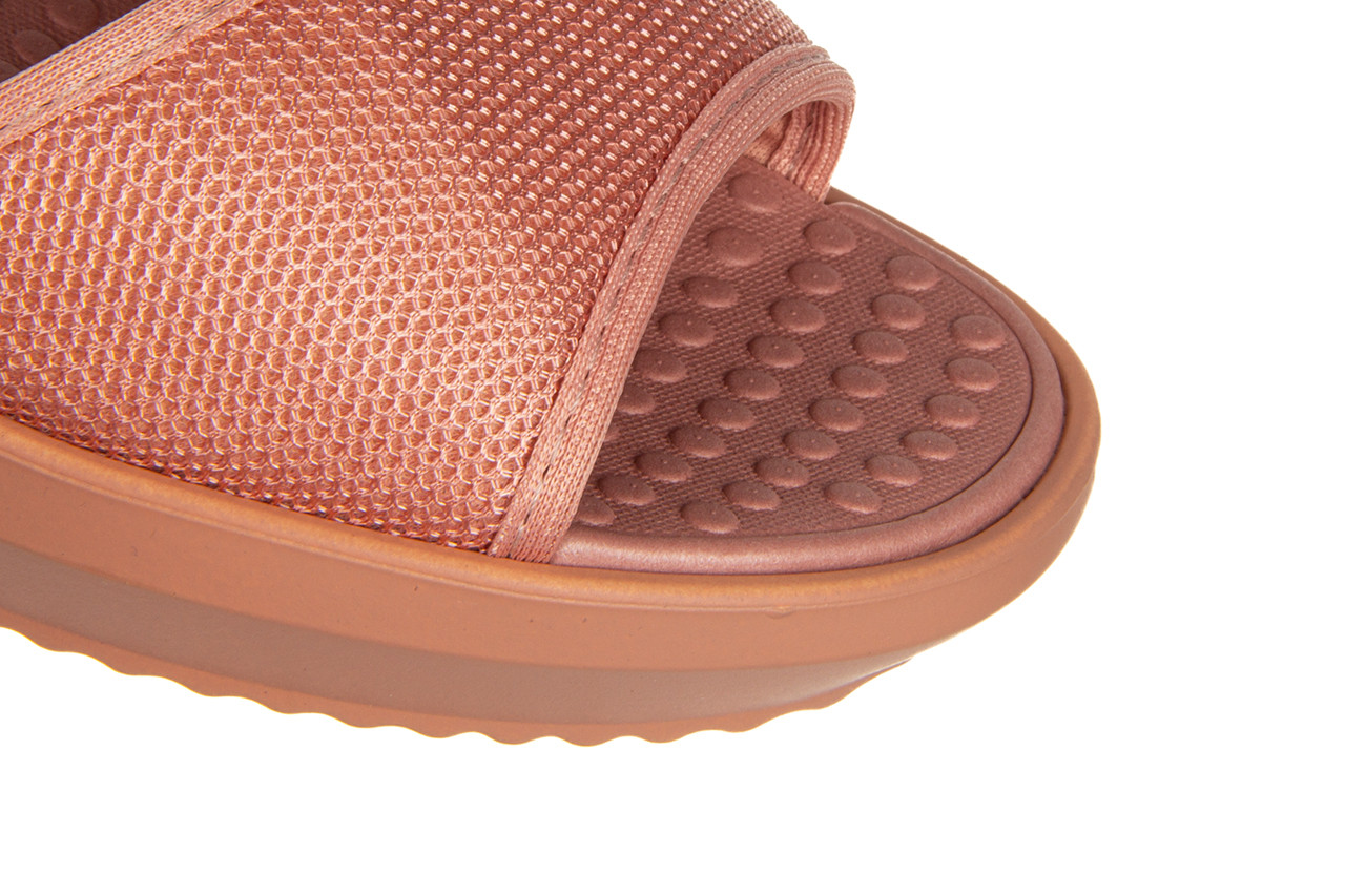Sandały azaleia cassia comfy papete dark nude 198032, różowy, materiał - sandały - buty damskie - kobieta 12