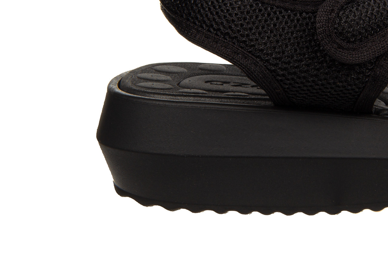 Sandały azaleia cassia comfy papete black 198030, czarny, materiał - sandały - buty damskie - kobieta 15