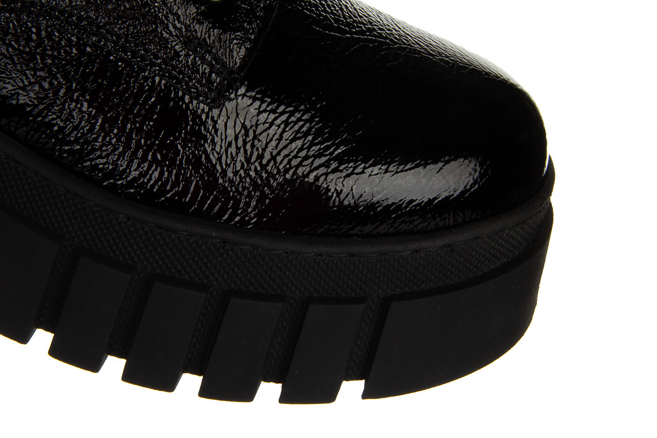Trzewiki bayla-161 054 3027 3627 black patent 161394, czarny, skóra lakierowana - sznurowane - botki - buty damskie - kobieta 13