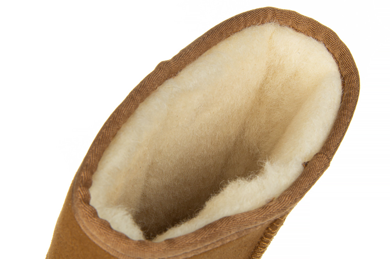 Śniegowce emu wallaby lo teens chestnut 119177, brązowy, skóra naturalna - płaskie - botki - buty damskie - kobieta 15