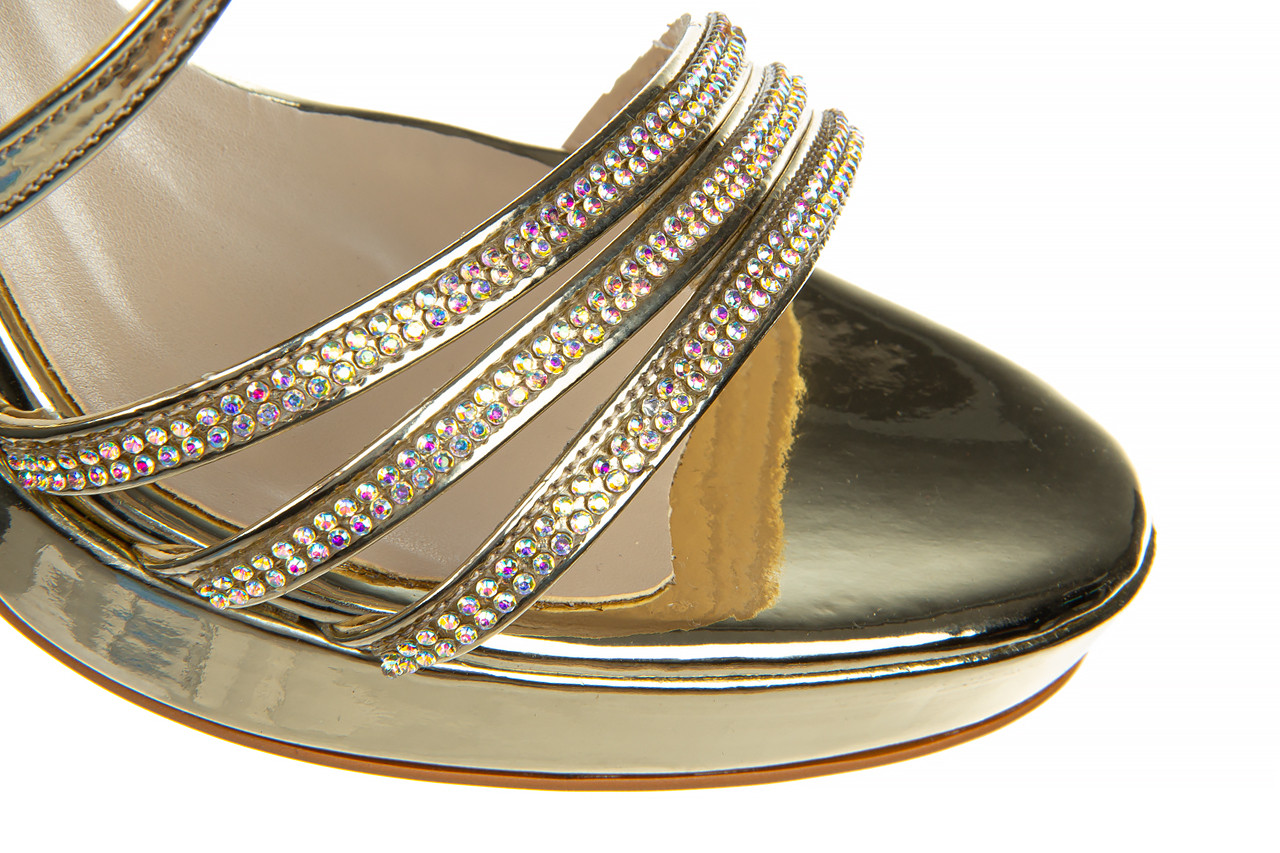 Sandały bayla-187 557-750 gold 187039, złoty, skóra ekologiczna - na platformie - sandały - buty damskie - kobieta 15