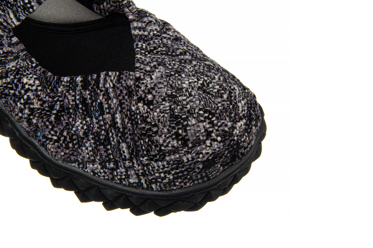 Sandały rock over sandal rockstone cashmere 032862, czarny, materiał - gumowe - sandały - buty damskie - kobieta 14