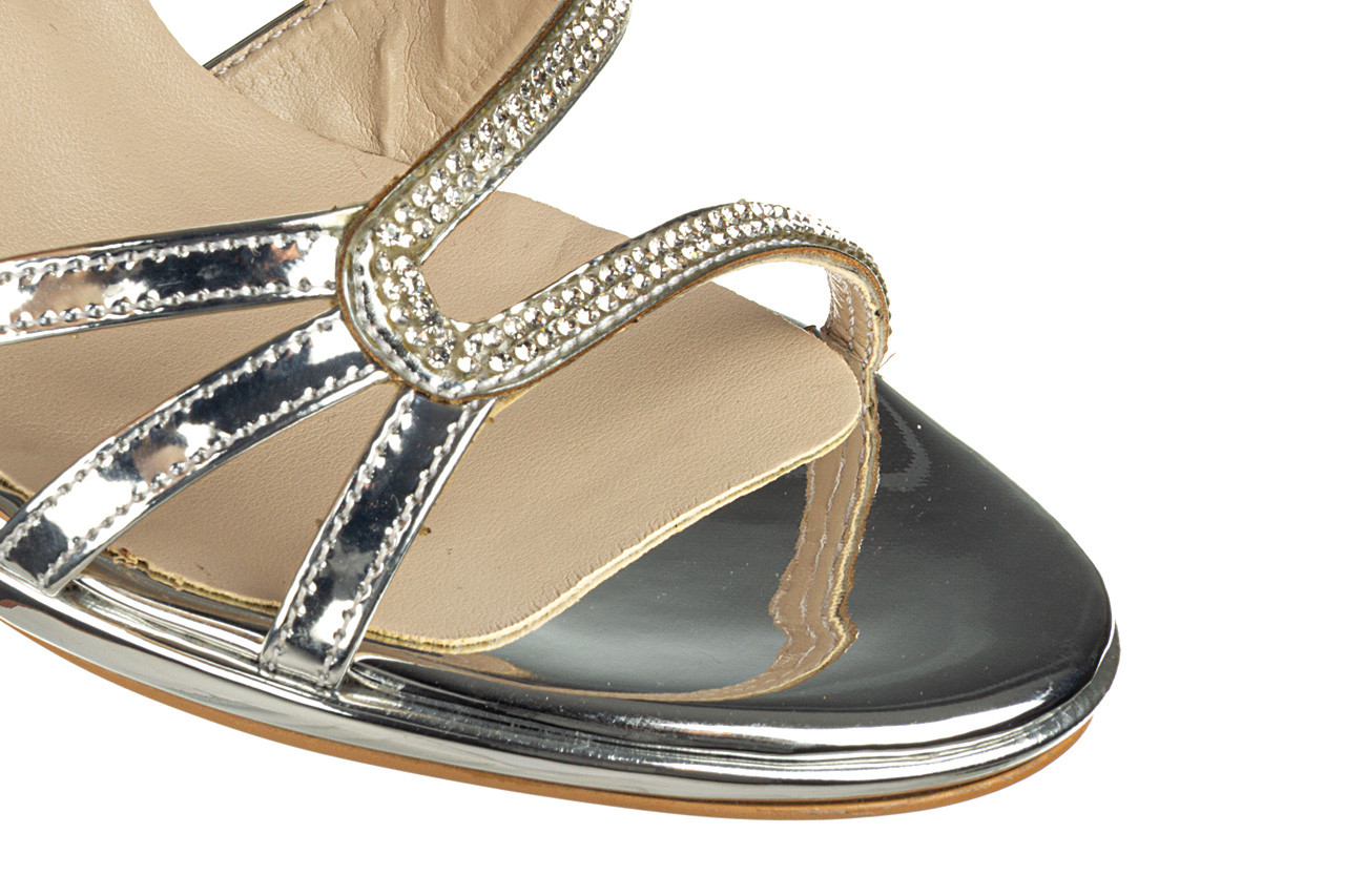Sandały bayla-187 587-531 silver 187048, srebrny, skóra ekologiczna - skórzane - sandały - buty damskie - kobieta 11