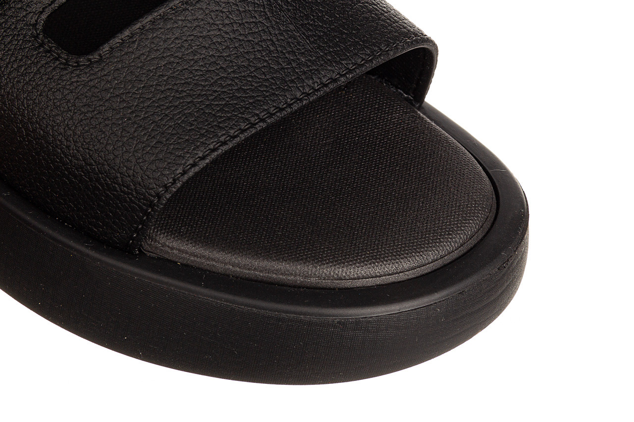 Klapki azaleia isadora soft flatform black 198011, czarny, tworzywo - piankowe - klapki - buty damskie - kobieta 11