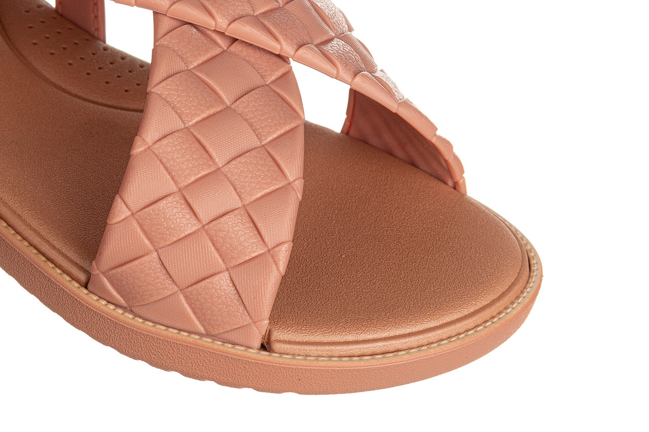 Sandały azaleia simone comfy flat sand nude 198020, róż, tworzywo - gumowe - sandały - buty damskie - kobieta 11