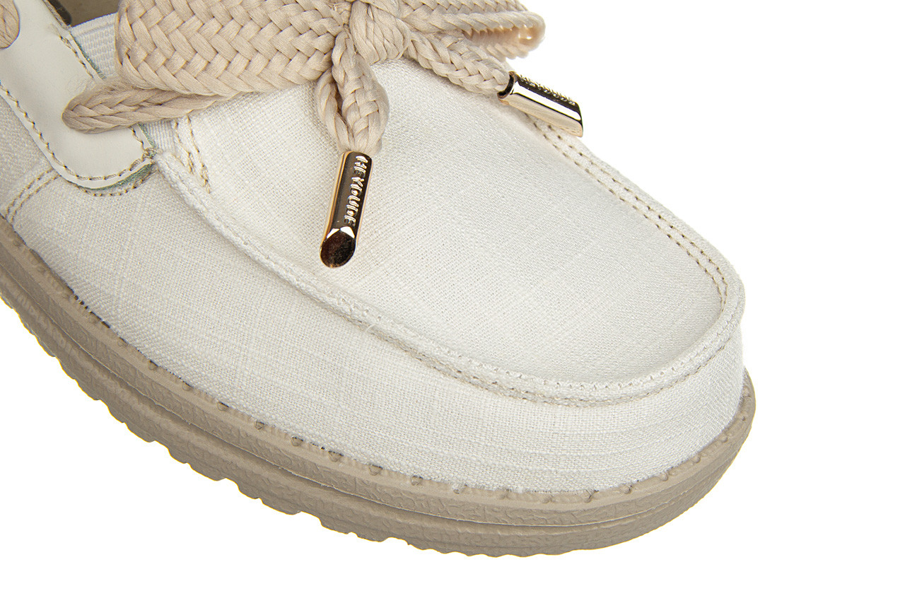 Półbuty heydude effie bay shell 003248, biały, materiał - wsuwane - półbuty - buty damskie - kobieta 12