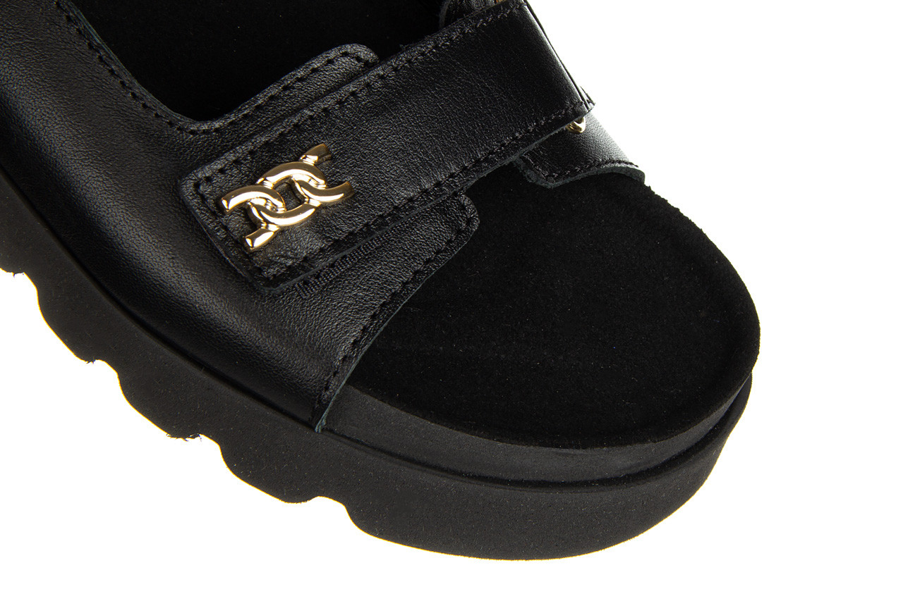 Sandały bayla-159 4180 076-p czarny lico 159050, skóra naturalna - na platformie - sandały - buty damskie - kobieta 11