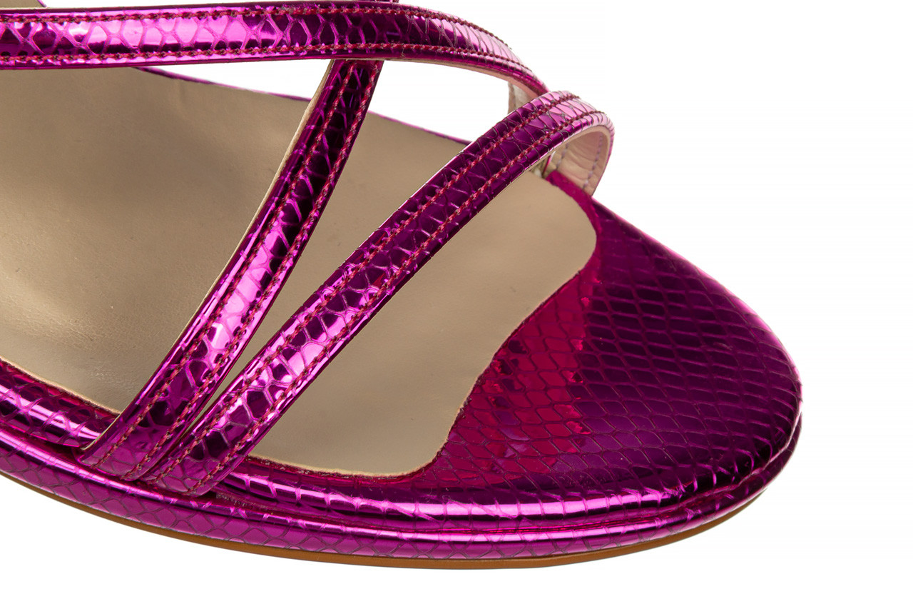Sandały bayla-187 587-1127 fuchsia 187093, różowy, skóra ekologiczna - na platformie - sandały - buty damskie - kobieta 14