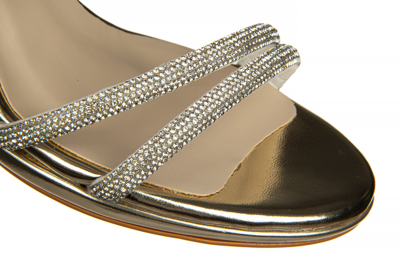 Sandały bayla-187 587-1729 gold 187098, złoty, skóra ekologiczna - na platformie - sandały - buty damskie - kobieta 10