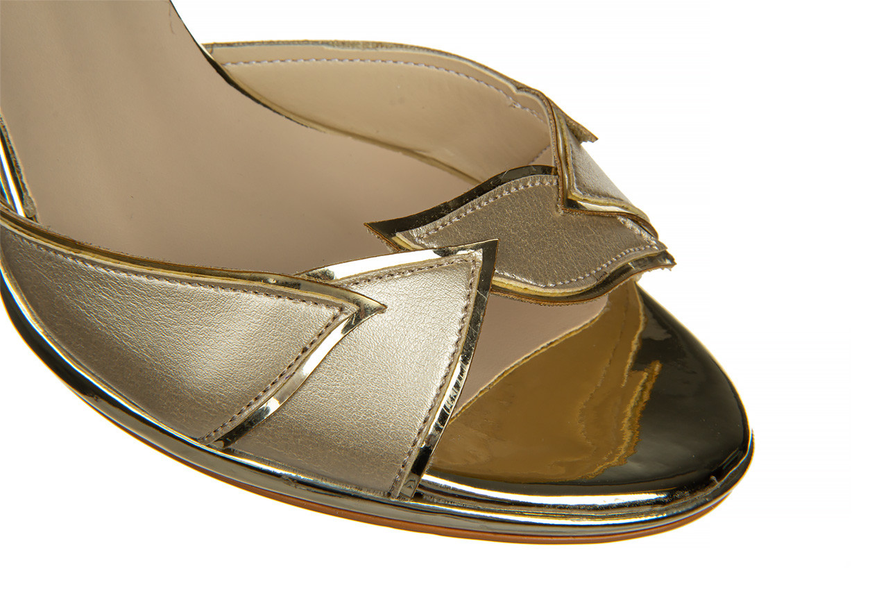 Sandały bayla-187 587-1109 gold 187090, złoty, skóra ekologiczna - na platformie - sandały - buty damskie - kobieta 14