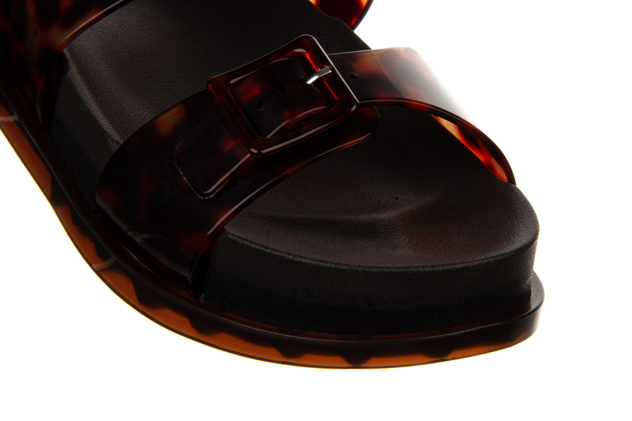 Sandały melissa wide platform ad black turtoise 010362, czarny/ brąz, guma - wygodne buty - trendy - kobieta 13