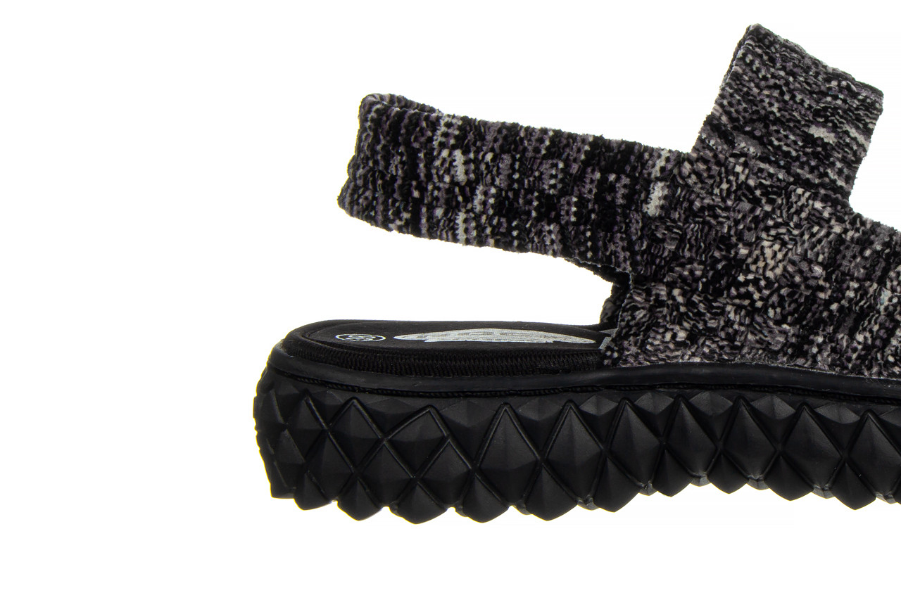 Sandały rock over sandal rockstone cashmere 032862, czarny, materiał - na platformie - sandały - buty damskie - kobieta 13