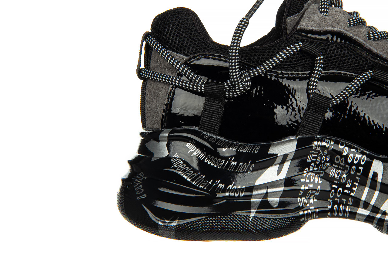 Sneakersy sca'viola b-206 black, czarny, skóra naturalna lakierowana  - obuwie sportowe - dla niej  - sale 14