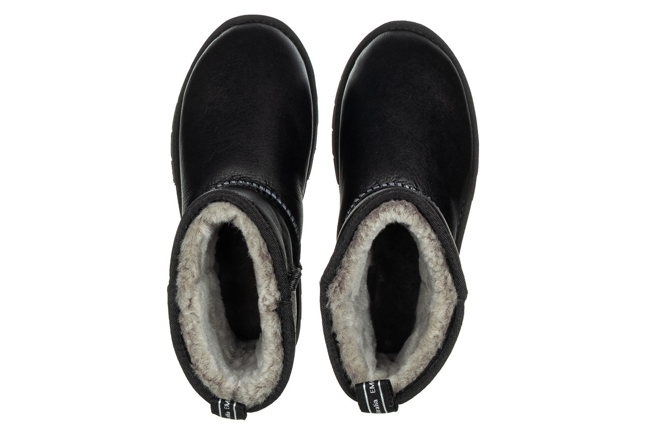 Śniegowce emu sharky mini town black 22 119178, czarny, skóra naturalna - płaskie - botki - buty damskie - kobieta 16