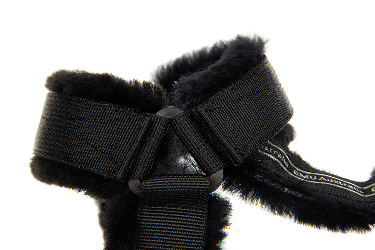 Sandały emu raven black 119160, czarny, futro naturalne - skórzane - sandały - buty damskie - kobieta 15