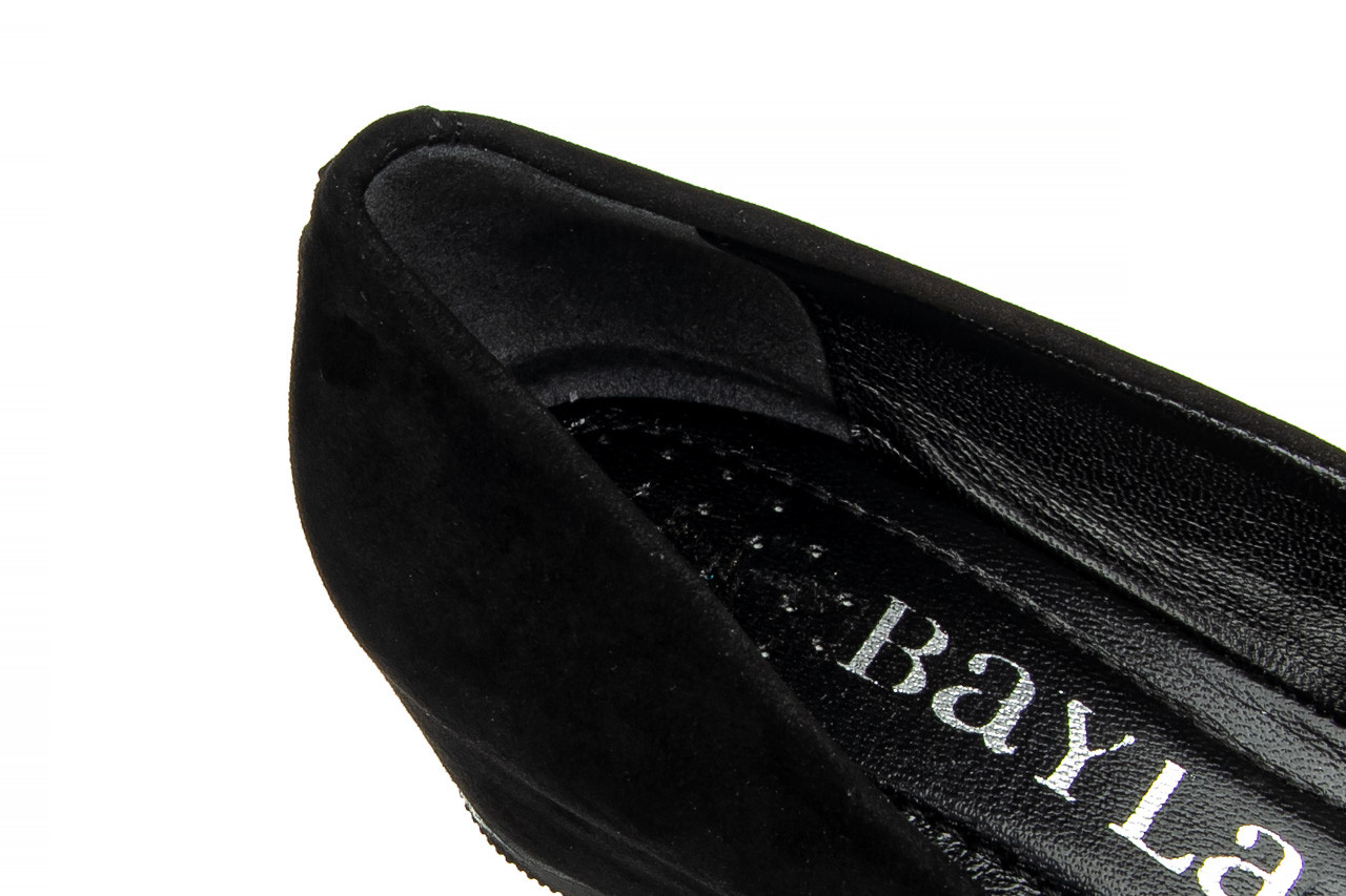 Baleriny bayla-187 136 black 187014, czarny, skóra naturalna  - baleriny - buty damskie - kobieta 12