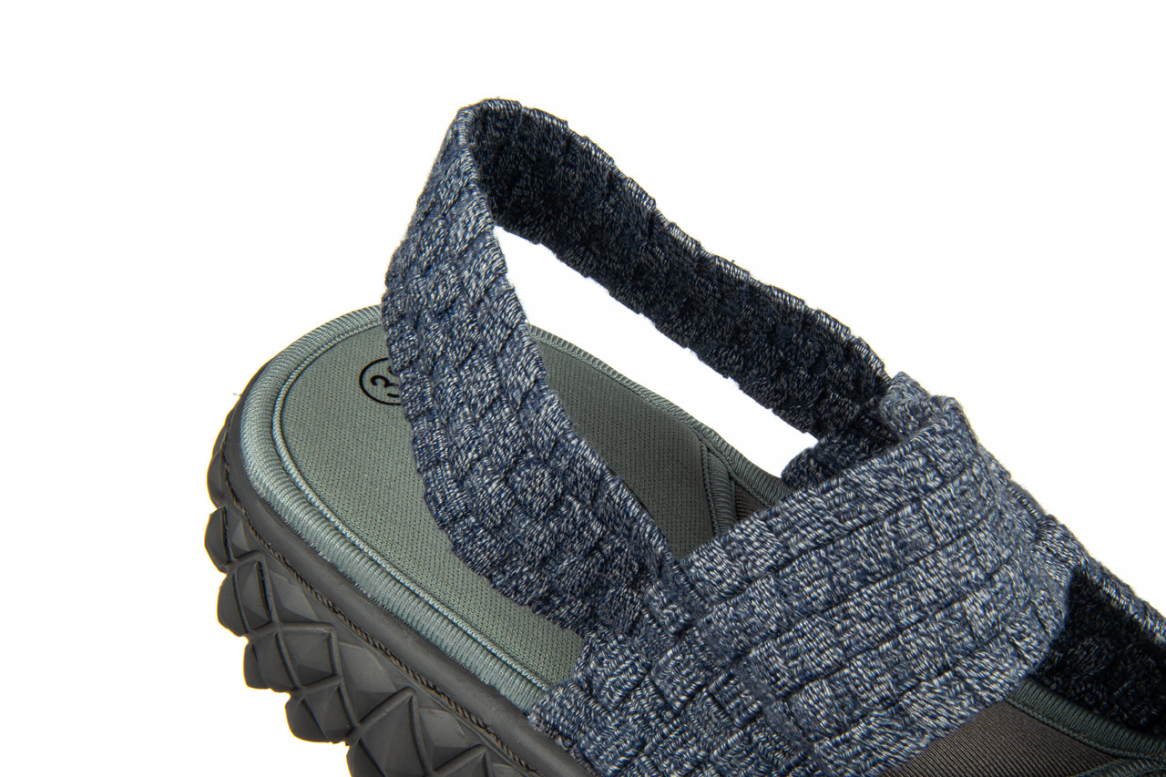 Sandały rock over sandal jeans smoke 032859, niebieski, materiał - gumowe - sandały - buty damskie - kobieta 16