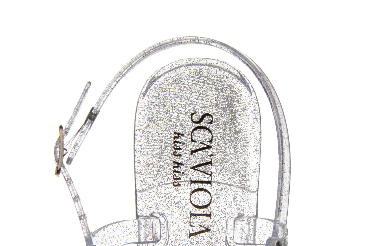 Sandały sca'viola g-64 silver 047191, srebro, silikon - sandały - dla niej  - sale 18