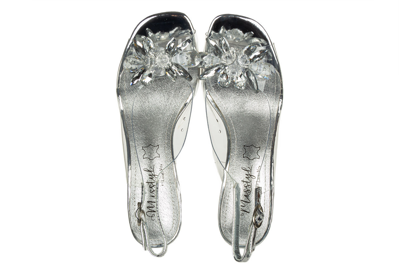 Sandały misstyl mira 01 blanc 202021, srebrny, skóra naturalna - sandały - buty damskie - kobieta 11