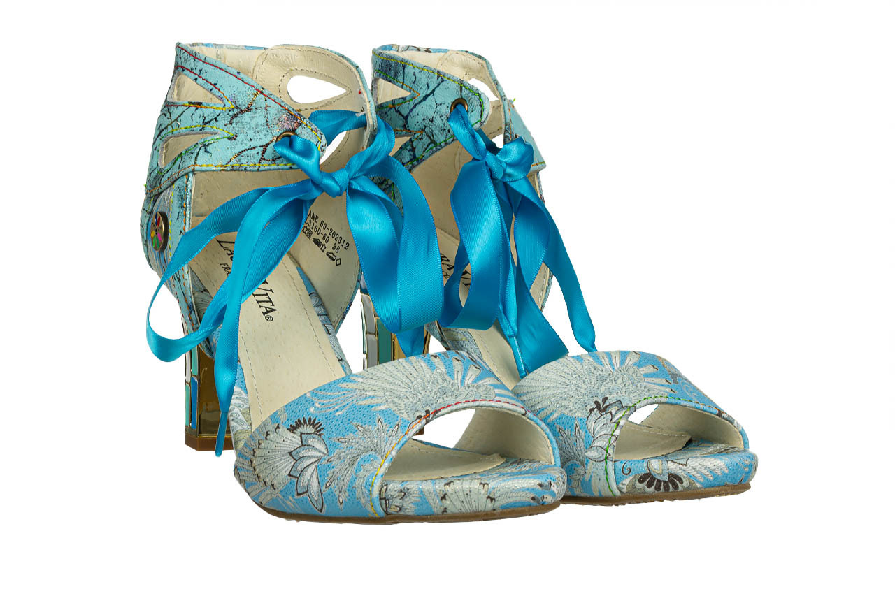 Sandały laura vita albane 60 bleu 202024, niebieski. skóra naturalna  - sandały - buty damskie - kobieta 12