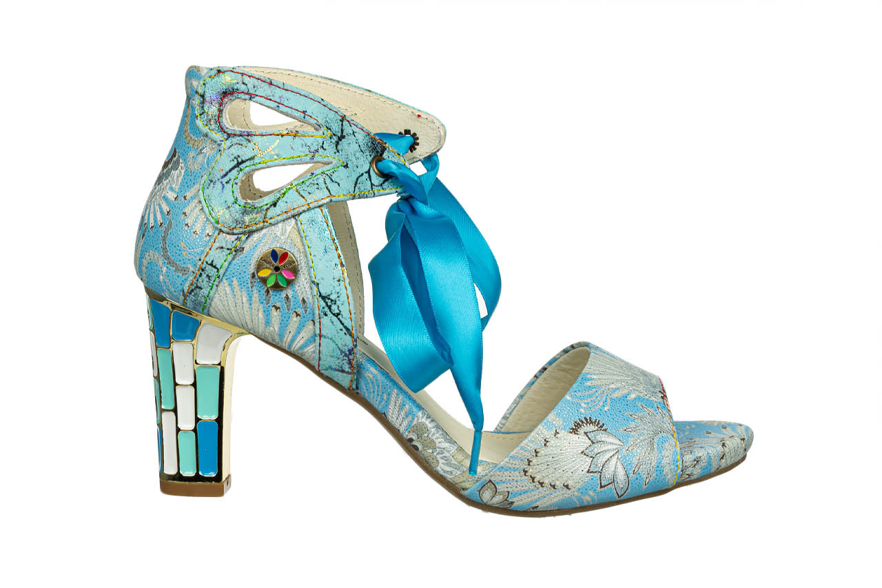 Sandały laura vita albane 60 bleu 202024, niebieski. skóra naturalna  - sandały - buty damskie - kobieta 11