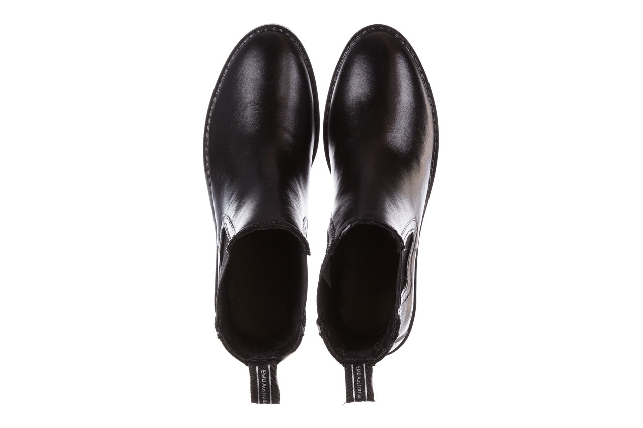 Kalosze emu ellin rainboot black 119126, czarny, guma - płaskie - botki - buty damskie - kobieta 15
