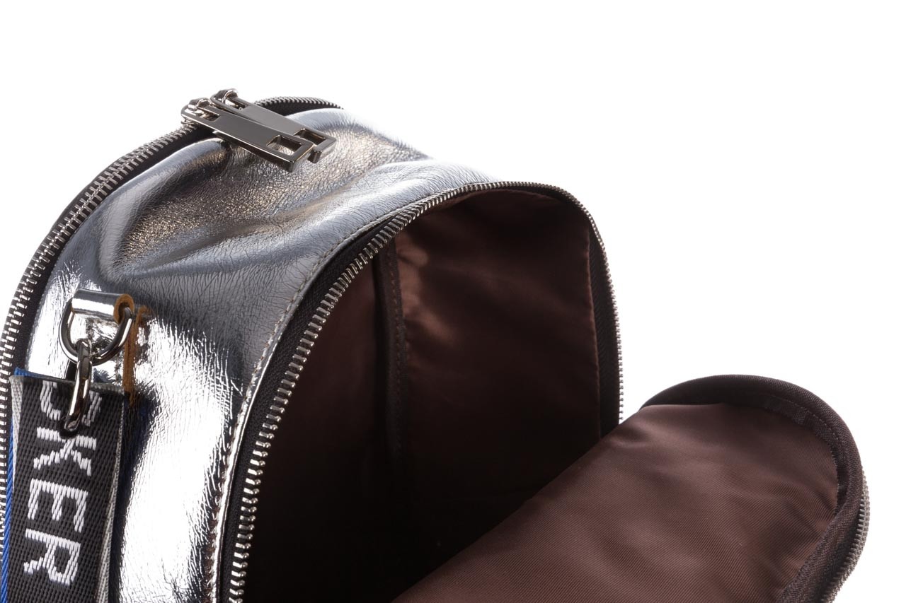 Plecak sca'viola torebka t-83 silver, srebrny, skóra naturalna  - plecaki - torebki - akcesoria - kobieta 16