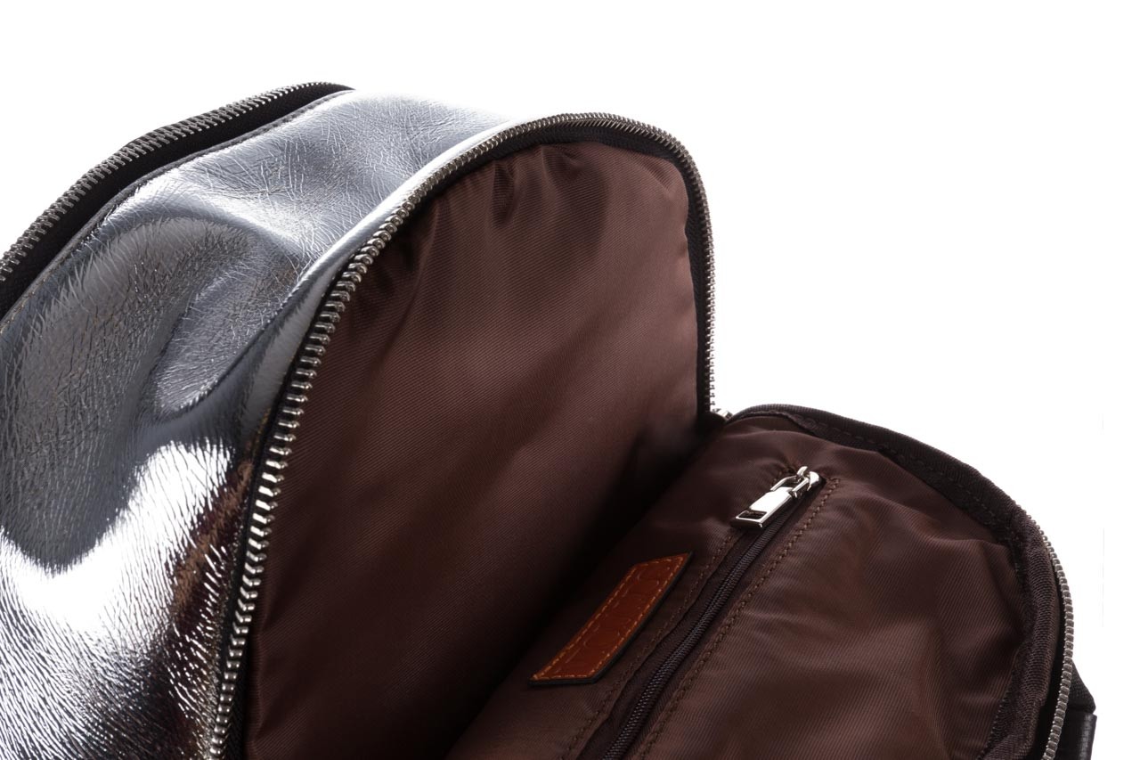 Plecak sca'viola torebka t-83 silver, srebrny, skóra naturalna  - plecaki - torebki - akcesoria - kobieta 17