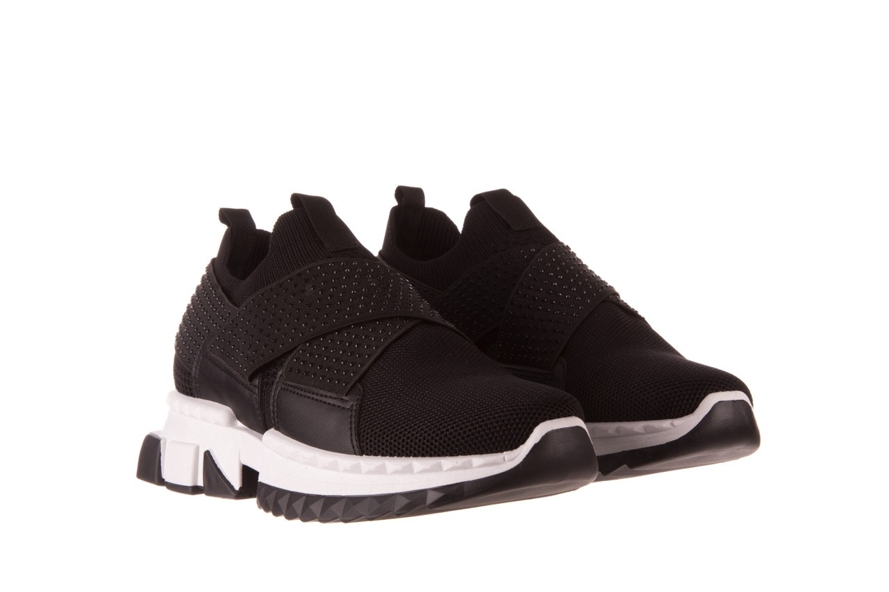 Sneakersy sca'viola l-06 black, czarny, materiał - obuwie sportowe - dla niej  - sale 10