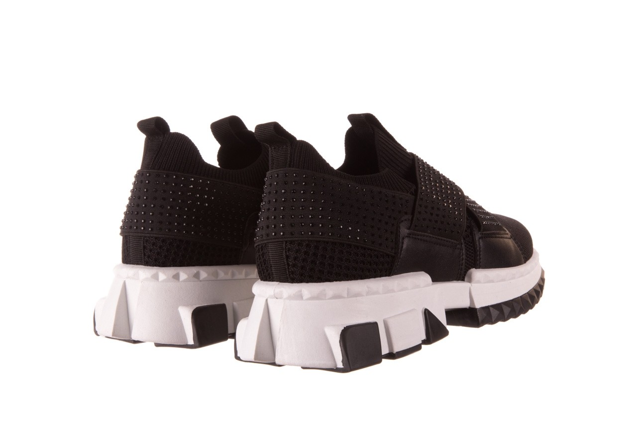 Sneakersy sca'viola l-06 black, czarny, materiał - obuwie sportowe - dla niej  - sale 12
