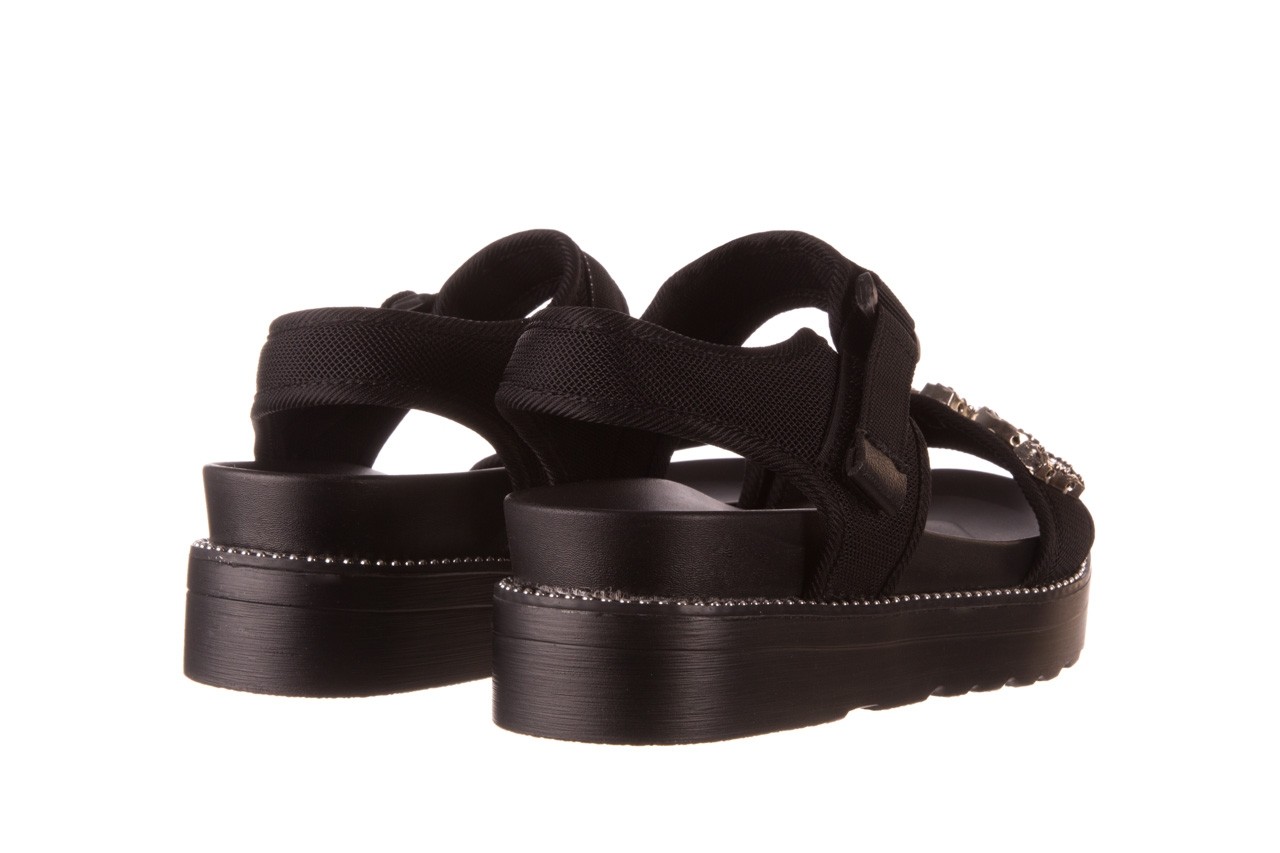 Sandały sca'viola l-13 black, czarny, materiał - sandały - buty damskie - kobieta 11