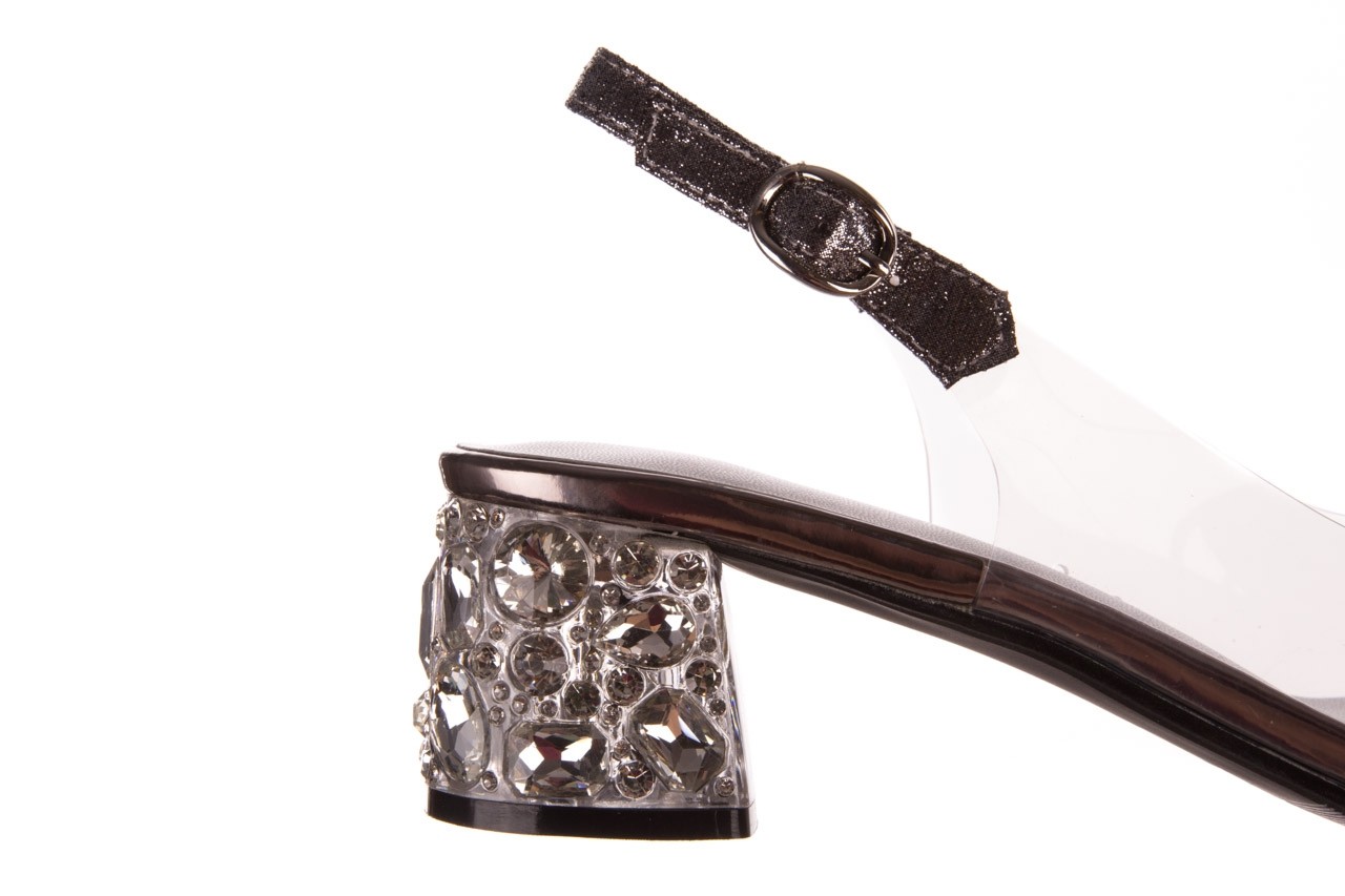 Sandały sca'viola g-25 pewter, srebrny, silikon  - buty damskie - kobieta 16
