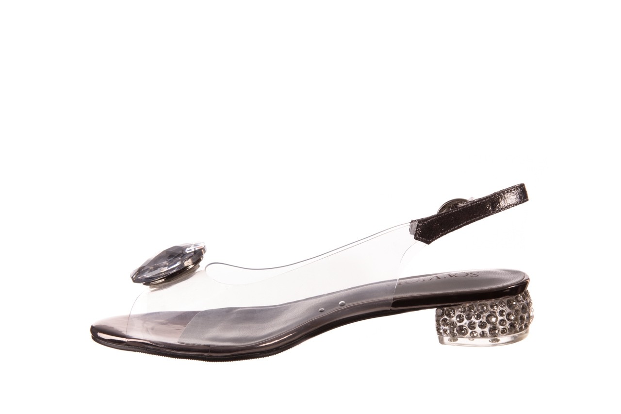 Sandały sca'viola g-15 silver 20, srebrny, silikon  - na obcasie - sandały - buty damskie - kobieta 8