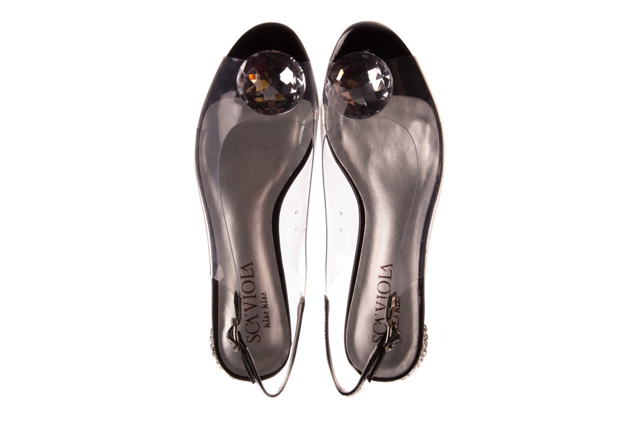 Sandały sca'viola g-15 black, czarny, silikon - na obcasie - sandały - buty damskie - kobieta 11