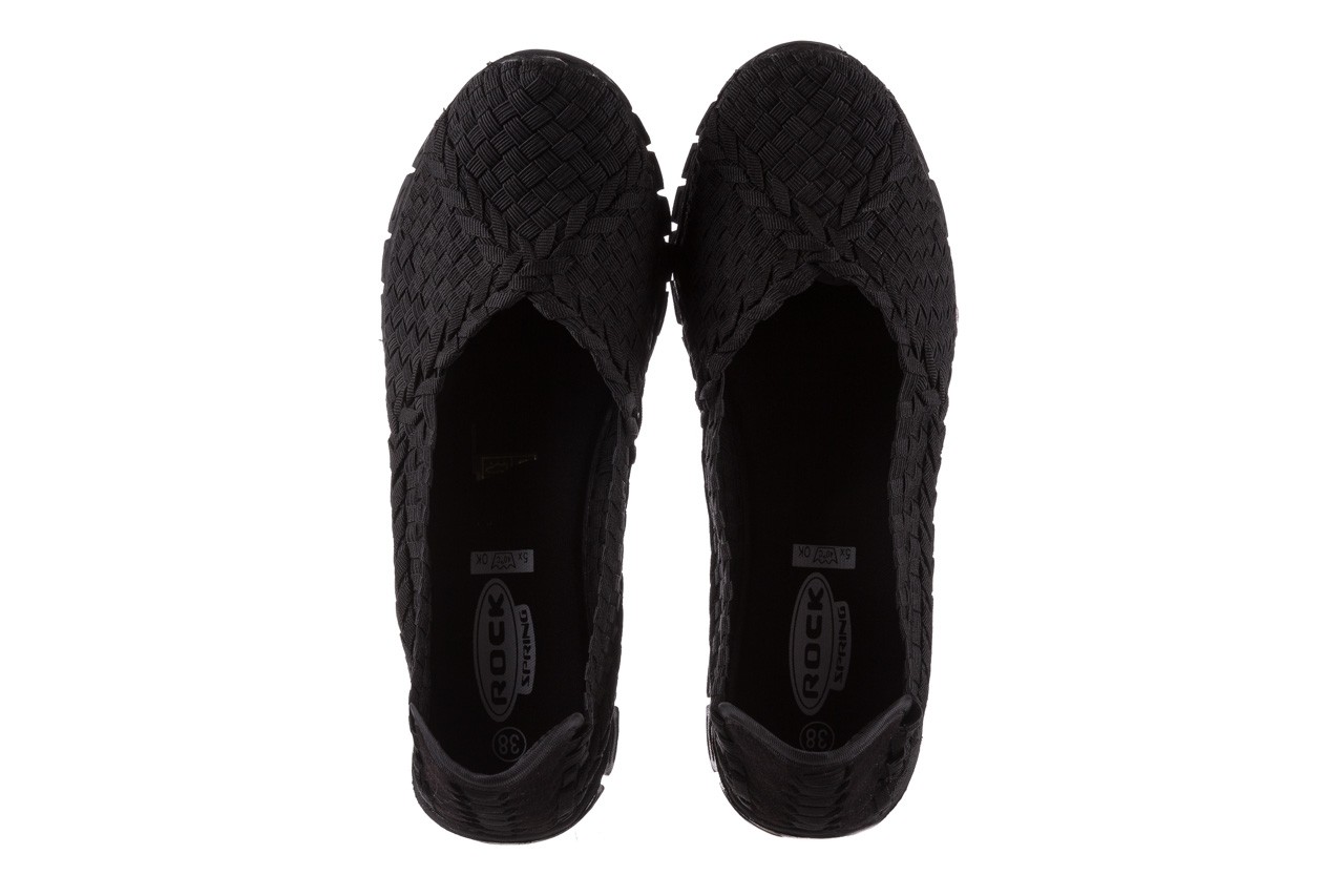 Półbuty rock carioca black, czarny, materiał - wsuwane - półbuty - buty damskie - kobieta 11
