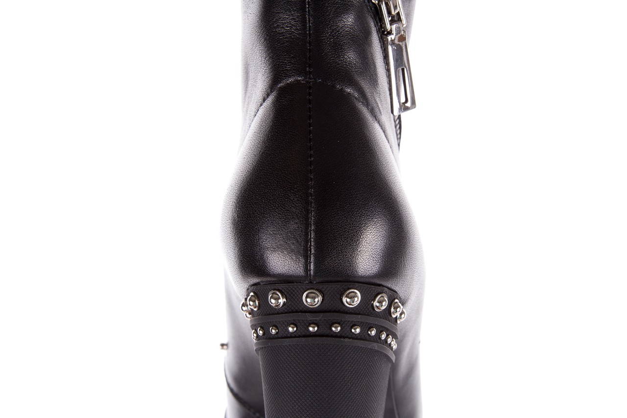 Botki bayla-144 9307 czarne botki 144019, skóra naturalna  - worker boots - trendy - kobieta 21