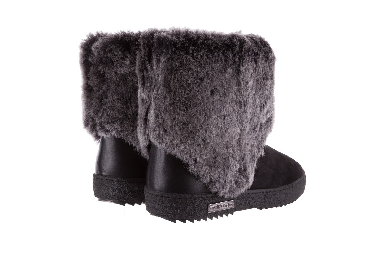 Śniegowce bayla-112 0575-9020s czarne, skóra naturalna - buty zimowe - trendy - kobieta 11