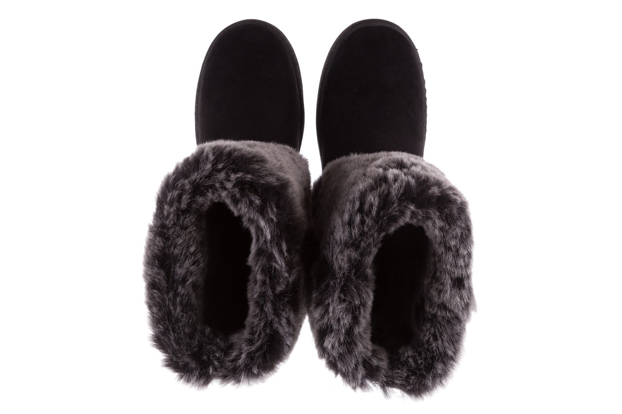 Śniegowce bayla-112 0575-9020s czarne, skóra naturalna - buty zimowe - trendy - kobieta 12