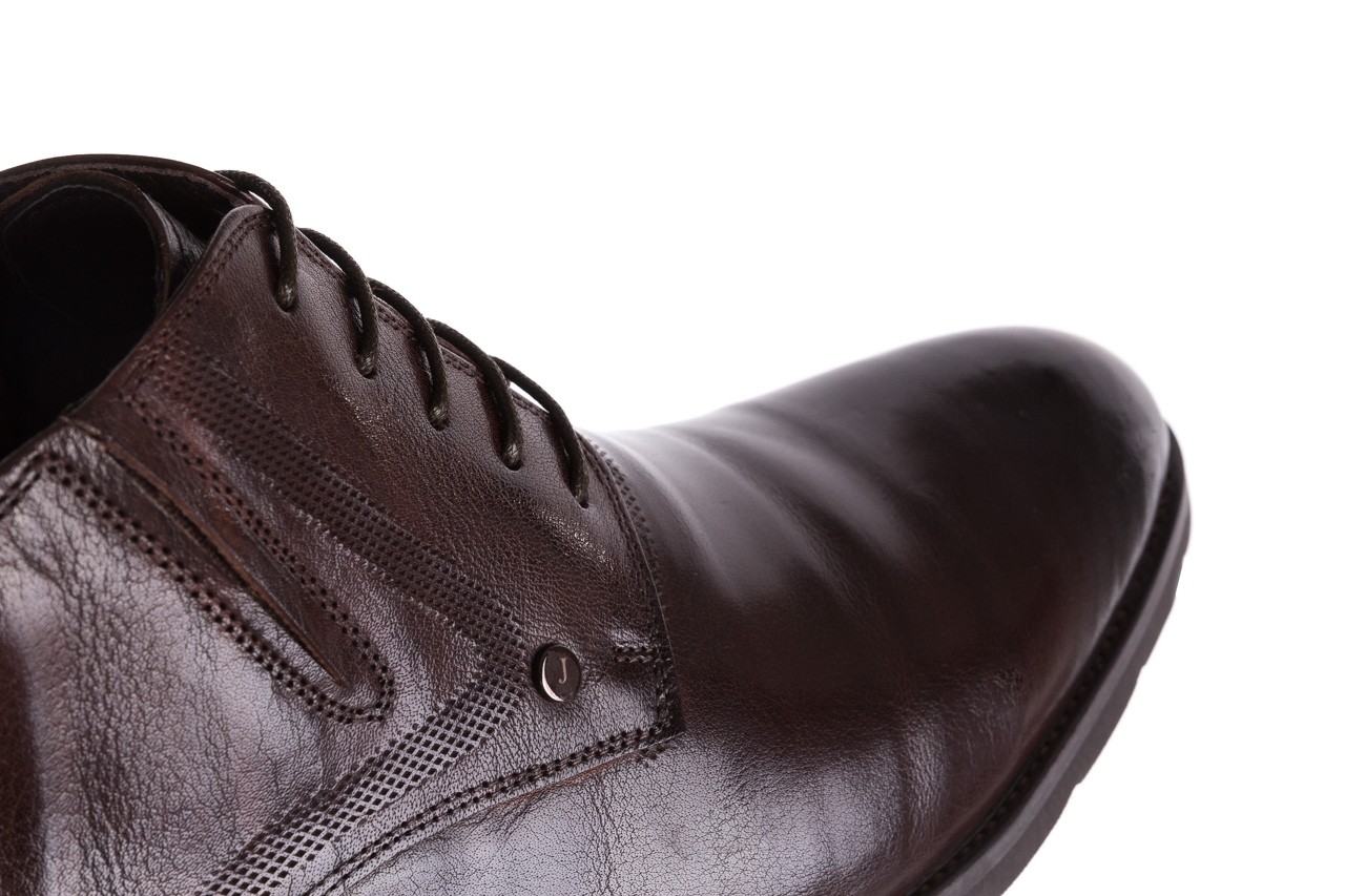 Półbuty john doubare h855-305-p3r brown, brąz, skóra naturalna  - obuwie wizytowe - buty męskie - mężczyzna 14