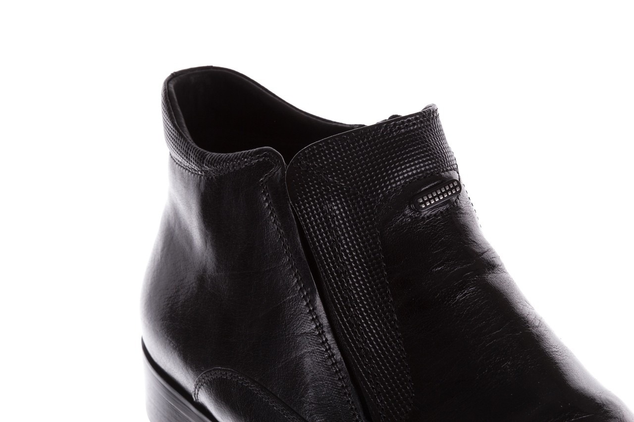 Trzewiki john doubare 720b-719g183-r 19, czarny, skóra naturalna - obuwie wizytowe - buty męskie - mężczyzna 12